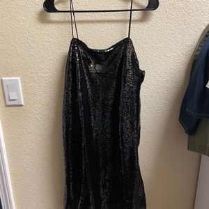 H&M Black Sequin Dress. Size Large. Brand New w/Tags
